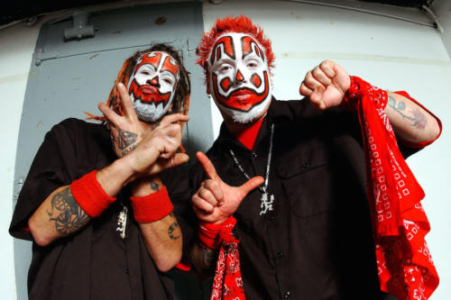 Insane Clown Posse backstage in Chicago